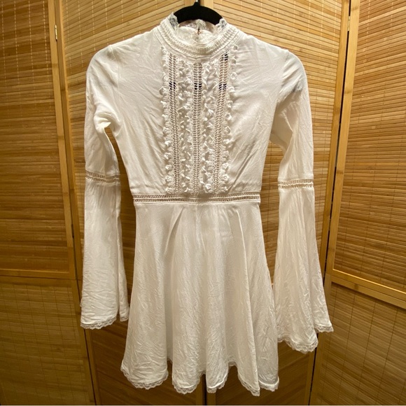 For Love And Lemons White Lace Detail Dress - Picture 2 of 8